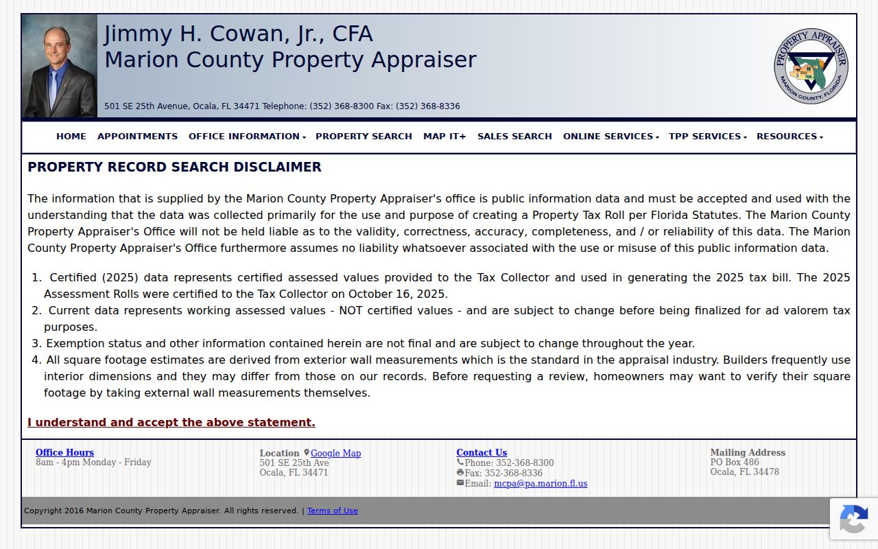 Marion County residents directory property search