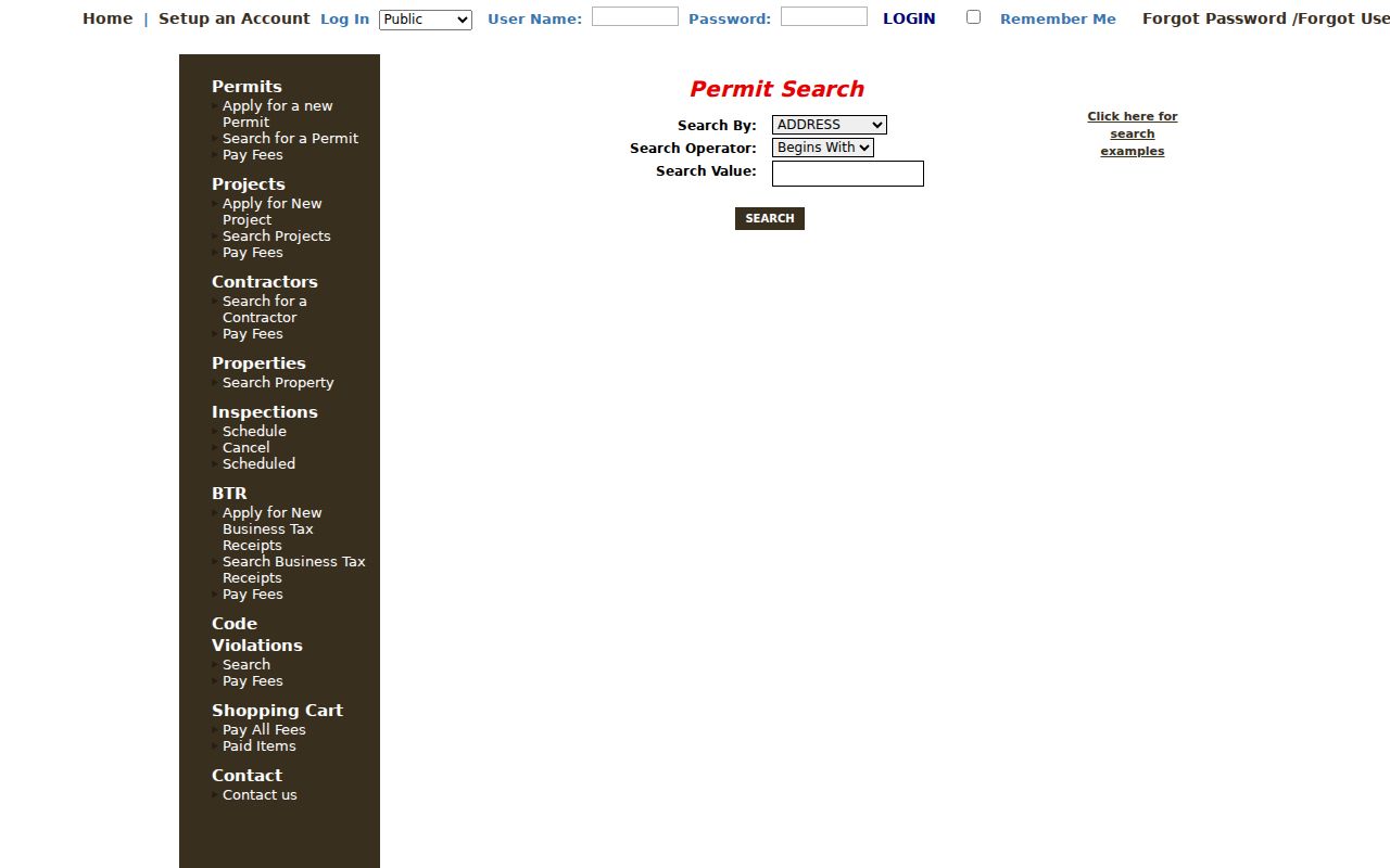 Marion County street directory Ocala permits