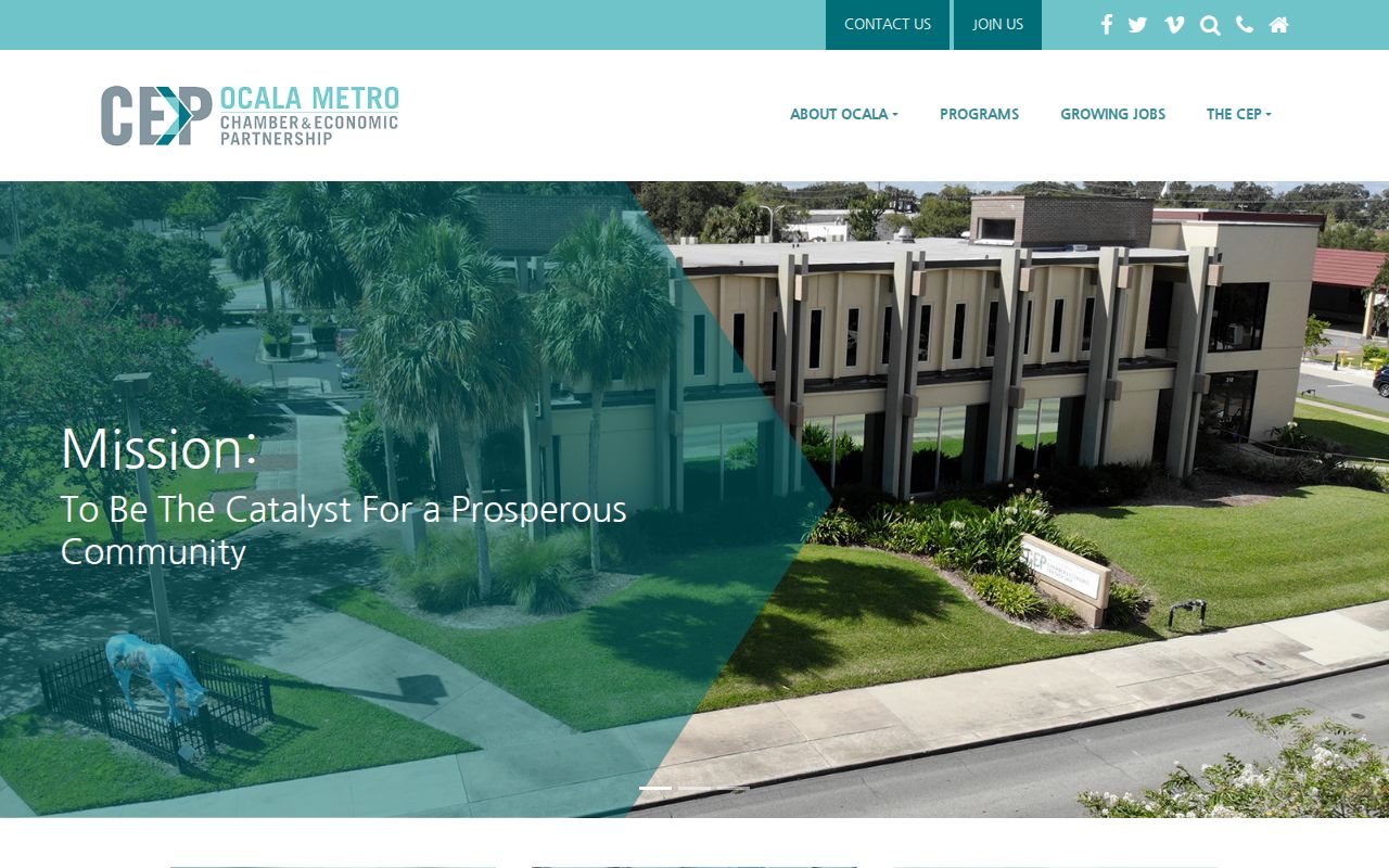 Ocala Metro Chamber and Economic Partnership website for regional organizations